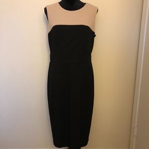 Connected Apparel nude and black dress